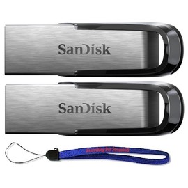 SanDisk Ultra Flair USB (2 Pack) 3.0 16GB Flash Drive High Performance SDCZ73-016G-G46 - with (1) Everything But Stromboli (tm) Lanyard