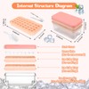 Ice Cube Freezer Tray (Pink)
