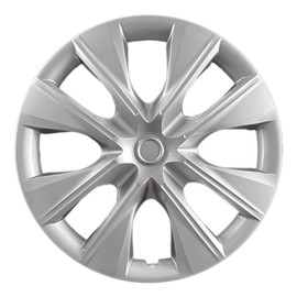 Hubcaps.com - Premium Quality 15 inch Silver Hubcaps fits 2014 2015 2016 2017 2018 and 2019 Toyota Corolla, Heavy Duty Solid Clip Construction (Set of 4) (61171AMS-4)