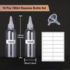 Prebarfun Pack of 10 Squeeze Bottles, 100 ml, Empty Squeeze