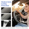 15 Inch Car Steering Wheel Cover, Microfiber Ice Silk Anti-Slip