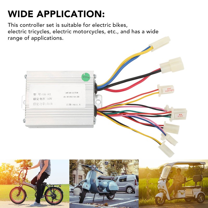 12V 500W Brush Motor Controller Electric Bike Motorcycle Controller Lock