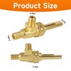 LEYURISE 4 Pack Gas Burner Valve 1/8" MPT X 3/8-27