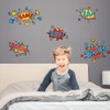 SUPERDANT Superhero Comic Book Word Wall Stickers Biff Kapow Boom