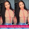 DOSYVI 30 inch Deep Wave Lace Front Wigs Human Hair