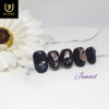 Latte is a handmade nail tip - Long Round Square