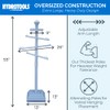 SWIMLINE HYDROTOOLS 89033 Premium Free Standing Poolside Valet Towel Rack