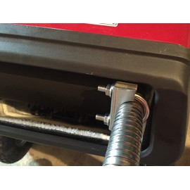 GenExhaust for Honda EU3000iS Generator 1" Steel Exhaust Extension 10 inch Length.