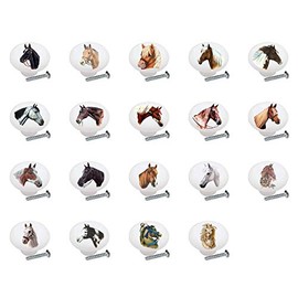 Horse Heads Equine Equestrian DECORATIVE Drawer Pulls Dresser KNOBS