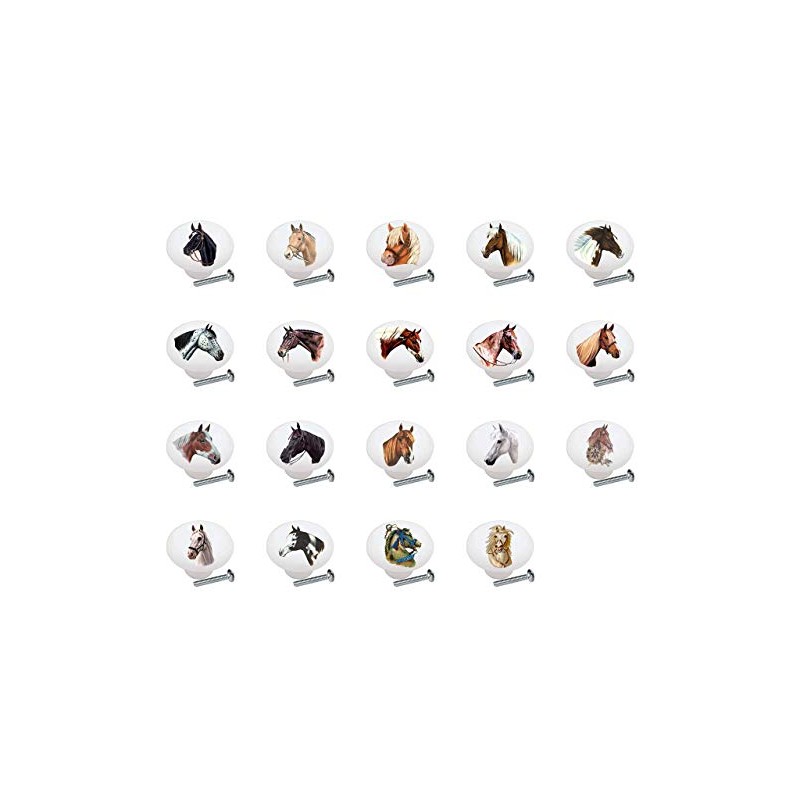 Horse Heads Equine Equestrian DECORATIVE Drawer Pulls Dresser KNOBS
