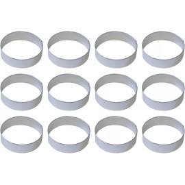 Unbranded 1 Dozen 3'' Circles Round Cookie Cutters Metal Biscuit Circle