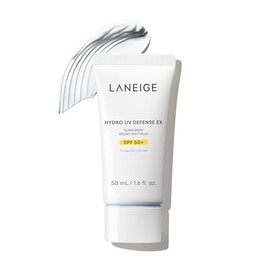 LANEIGE Hydro UV Defense Protector solar SPF 50+ hipoalergénico y dermatólogo, protección solar coreana de amplio espectro sin yeso blanco