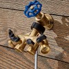 Yardsmith Brass 4-Way Restricted-Flow Water Shut-Off
