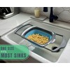 XL Large Kitchen Strainer by Comfify - Collapsible Silicone Over