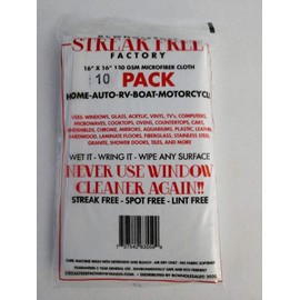 Original Streak Free Factory Microfiber Cloth 10 Pack
