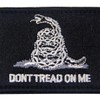Don't Tread On Me Tactical Embroidered Morale Applique Fastener Hook&Loop