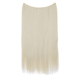 CAISHA 20" 1 Weft Extension With Elastic Band Hair Extensions Hairpiece Straight Light Blonde E117