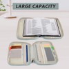 Waterproof Nylon Zipper Binder Bag, Book Organizer with Handle and