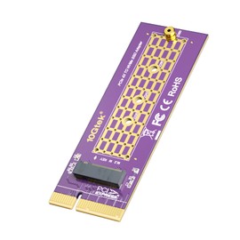 PCIe 3.0 to NVMe (1) M.2 Adapter for M.2 (M Key) SSD, X4