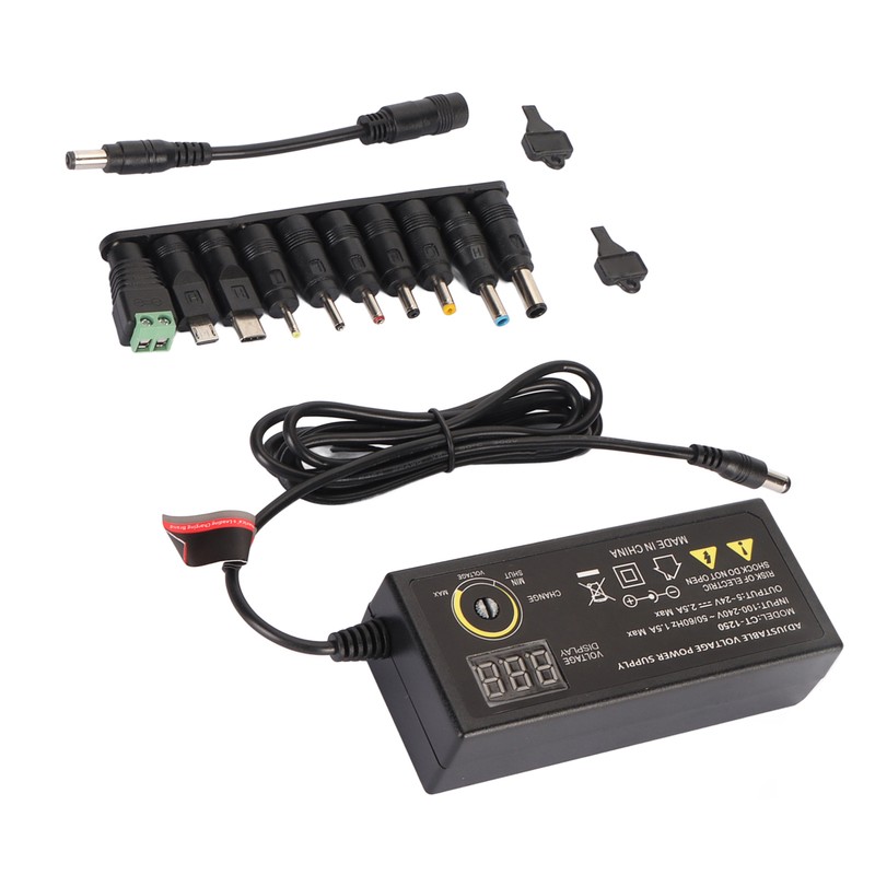60W Universal Power Supply Adjustable DC 5V‑24V Variable Switching AC/DC