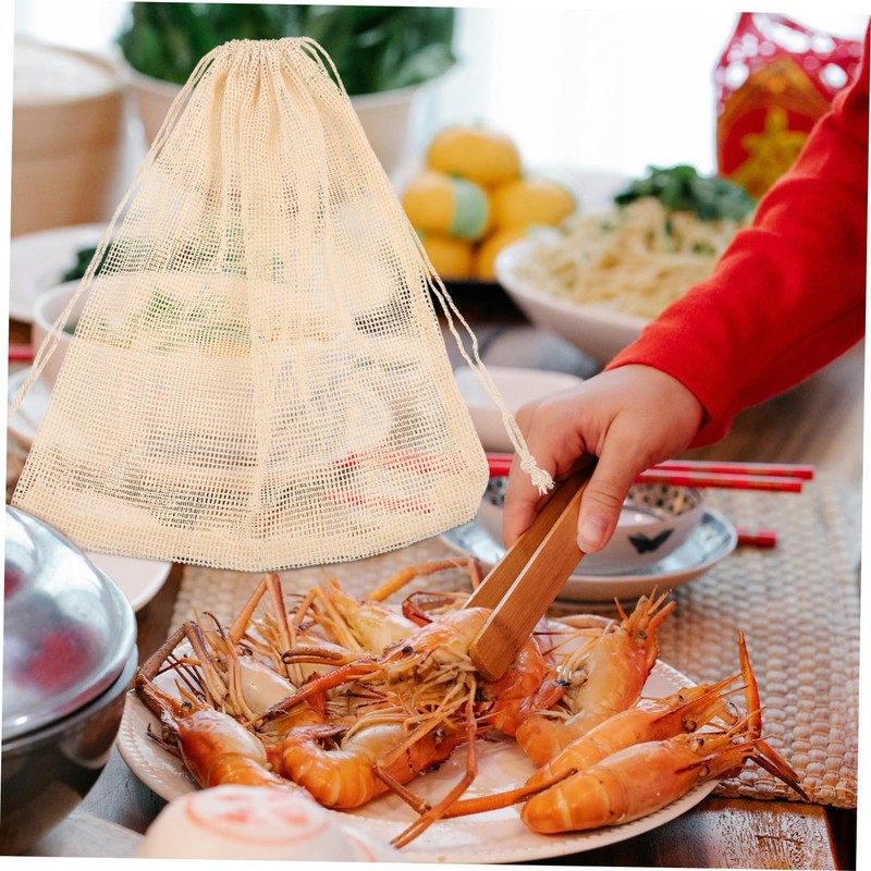 MAGICLULU Boil Seafood Bags 4pcs Cotton Pot Bags for Cooking