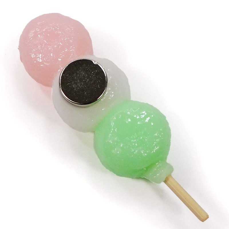 Food Sample Magnet, Seems to Eat, Tri-Color Dumplings, 31 ft