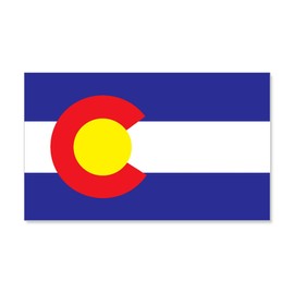 CafePress Colorado State Flag 20x12 Wall Decal, Vinyl Wall Peel, Reusable Wall Cling