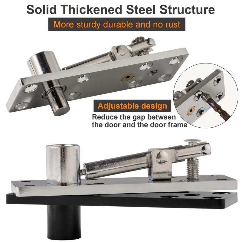 Hidden Door Hinge Kit - 360° Swinging Heavy Duty Pivot