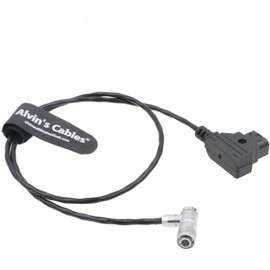 Alvin's Cables Portkeys BM5 BM7 Monitor Shielded Power Cable Right Angle 4-Pin Socket for AlvinTap Safe D-Tap Cable