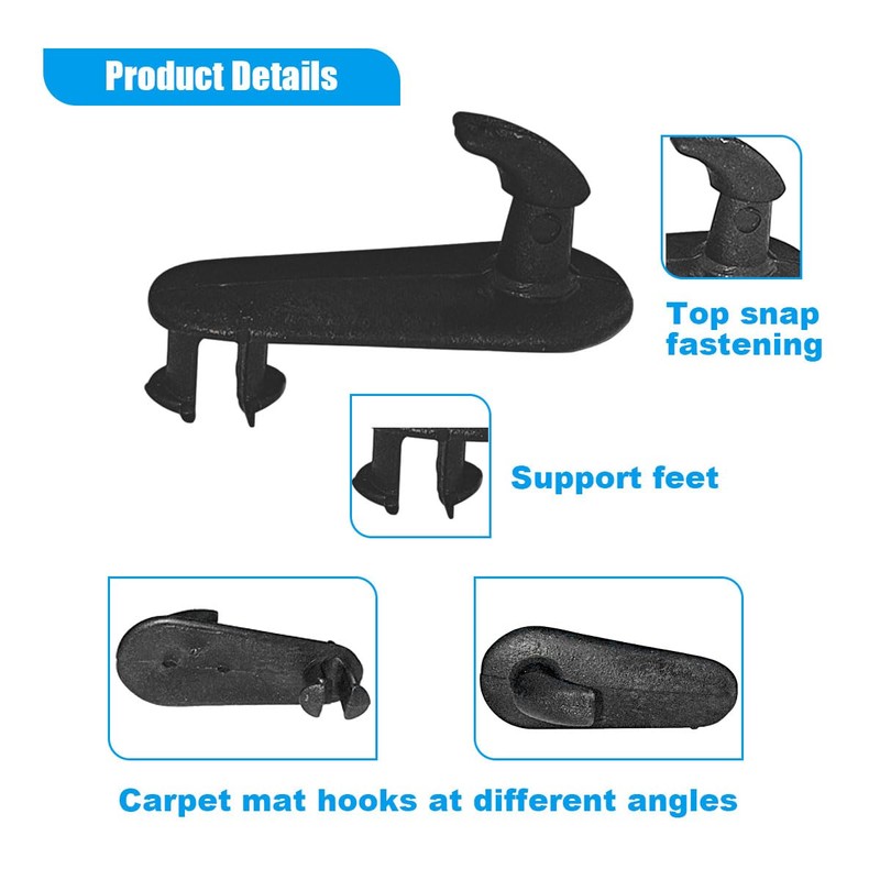 Car Floor Mat Clips, Car Mat Fixing Clips Carpet Clips,