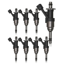 Amblee 8-Count Fuel Injectors Compatible with Chevy 2014-2018 Silverado 1500 2500, Cheyenne, Suburban, Tahoe, GMC Sierra 1500, Yukon XL - 4.3L V6 & 5.3L V8 - Replace OE# 12668390 12623116 FJ1217