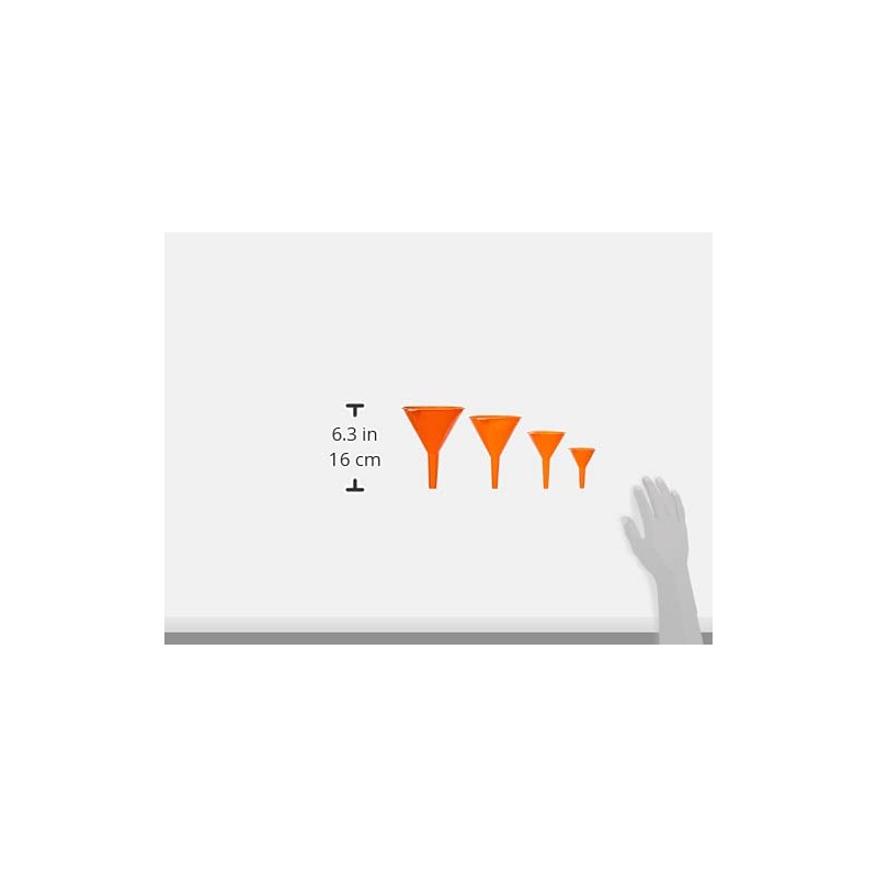 Carpoint 0656326 Pressol Trichter assortiment, Orange