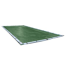 Robelle 18 x 36 ft Optimum Green Winter Pool Cover for Inground Pools, 5 ft Overlap (23 x 41 ft Cover Size), Solid 14 x 12 Scrim, 4.5 oz/yd2, 20-Year Warranty, Style: 501836R