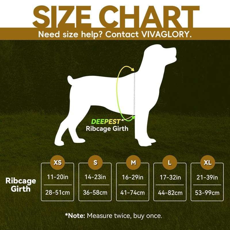 VIVAGLORY Easewalk Dog Harness, Anti-Pull Dog Harness for Training &