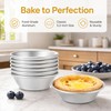 Nonstick Egg Tart Molds 6 Pack Carbon Steel Mini Pie