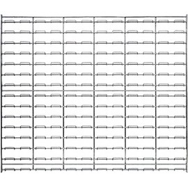 Wire LOUVERED Panel Chrome