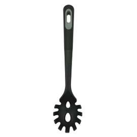 Fackelmann PRO Spaghetti Spoon, Multi Functional, Spaghetti Tong, PBT Function Head, Soft Touch Handle, 34x7.5x5.4cm, Black & Grey