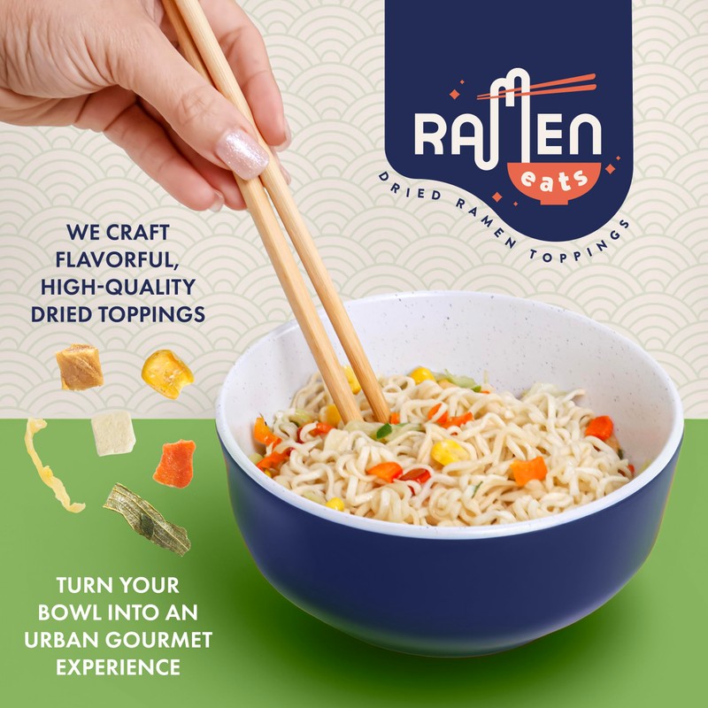 Ramen Eats Garlic Tofu Vegetables Dried Ramen Toppings for Noodles,