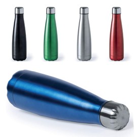 eBuy GB Flask Metal Water Stainless Steel Leakproof Reusable BPA Free Drinks Bottle, Black, 630ml,1336003