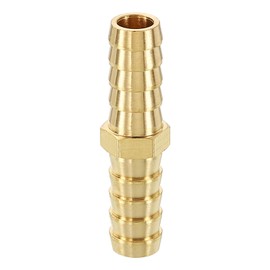 METALLIXITY 1pcs Brass Hose Barb to Adapter 3/8" Barb x 3/8" for Automotive, Motorcycle, Marine, Truck, RV Fuel Systems