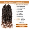 Short Passion Twist Hair Pretwisted Passion Twist Crochet Hair Deep