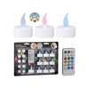 LED Tea Light Colour Changing Set of 10 with Remote