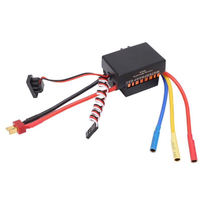 RC Brushless ESC 60A Strong Current Resistance Waterproof Dustproof Brushless