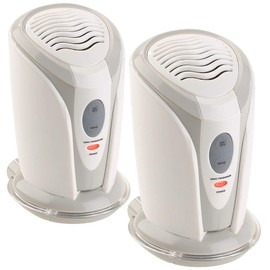 newgen medicals Kühlschrank Luftreiniger: 2er-Set Mini-Ionisator & Luftreiniger für Auto, Schränke & Co. (Luftreiniger für Autos, Nano Luftreiniger, Desinfektion)