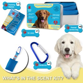 Dog Scented Training Kit Fun for Dogs- Nose Work for Dogs, Hide and Seek Dog Toys, Enhance Dog Brain Games, Nose Scent Work Games for All Ages Dog, Dog Scent Training Box, Scent Work Kit for Dogs
