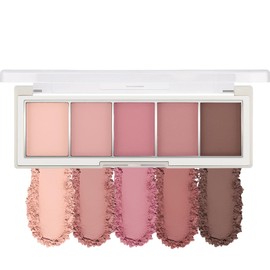 Erinde Nude Neutral Eyeshadow Palette Makeup - 5 Colors Matte Brown Natural Eye Shadow Palette, Cool-Toned Nude Taupe Eye Makeup Looks, Ultra-Blendable Matt Eyeshadow Pallete, 04#