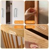 MOROBOR Clear PU Self-Adhesive Pulls, 4 Pcs Recessed Finger Pulls
