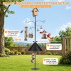 tinnmao Bird Feeder Pole 100 Inch with Squirrel Baffle and