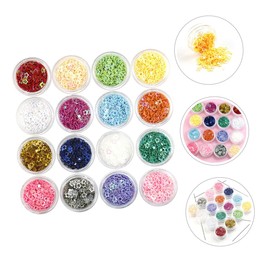 Minkissy Glitter Nail Sequins for Nail Art Decoration Colors of Safe Glitter for Festival Makeup Diy Crafting for Valentine Day and Party Styles