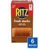 RITZ Fresh Stacks Whole Wheat Crackers, Bulk Travel Snacks, 6